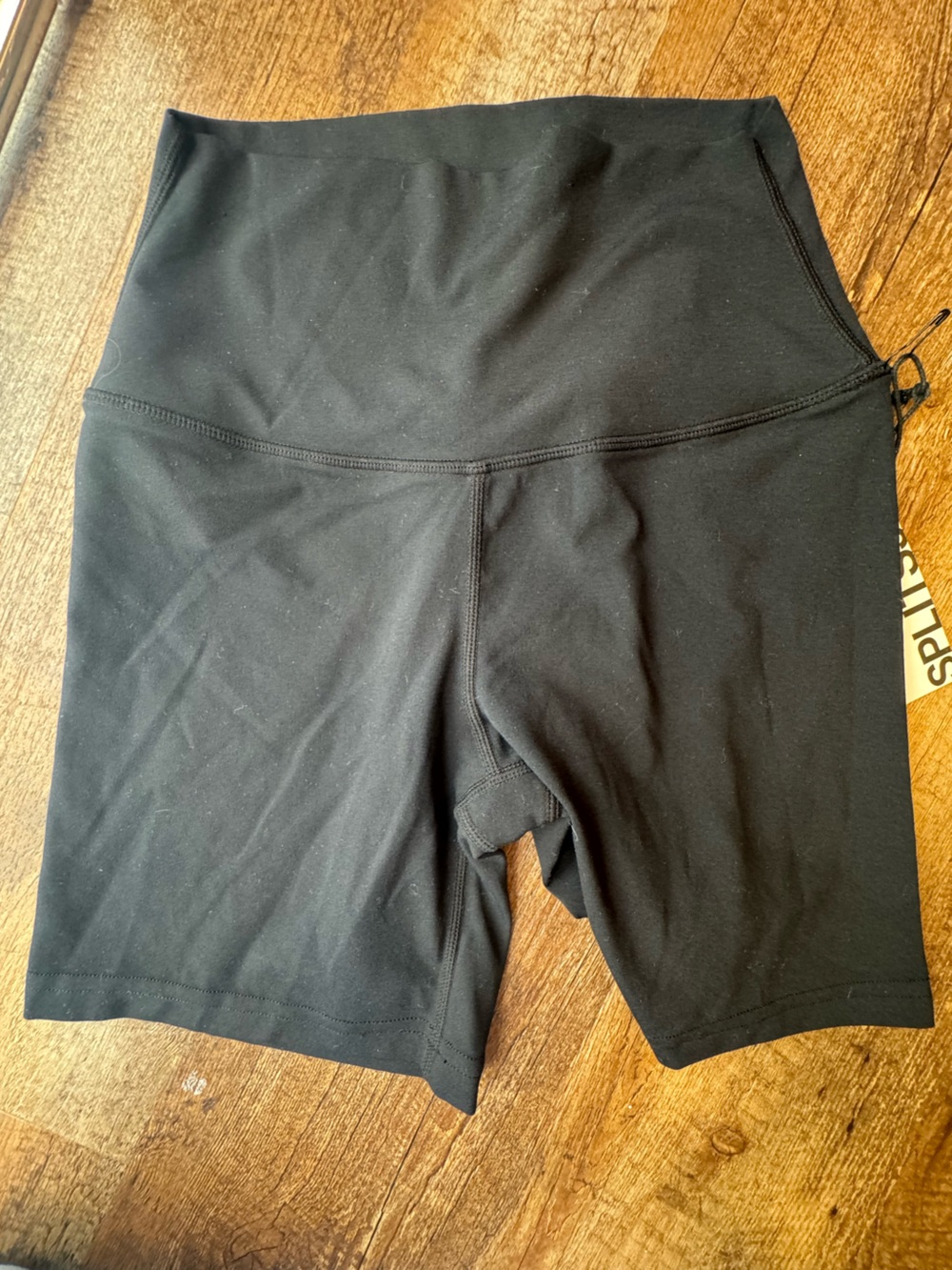 Splits59 Black High-Waist Bike Shorts small